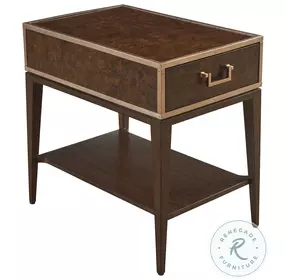Rendezvous Walnut Box On Stand Shelton End Table