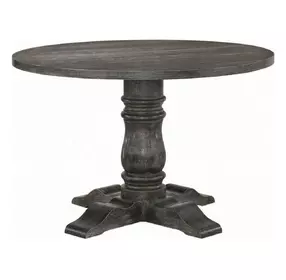 Leventis Weathered Gray 47" Round Dining Table