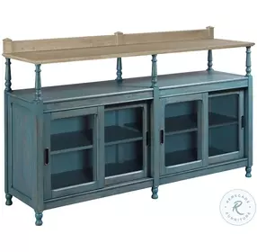 Ashbourne Cornwall Denim And Driftwood Credenza