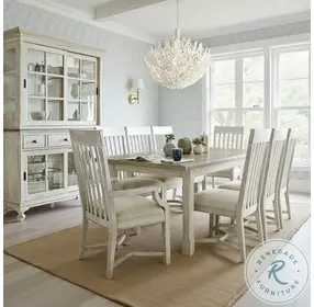 Ashbourne Mariner's Cove Sun Washed And Driftwood Extendable Dining Room Set