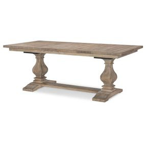 Monteverdi Sun Bleached Cypress 120" Extendable Rectangular Dining Table