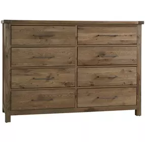 Dovetail Natural 8 Drawer Dresser