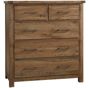 Dovetail Natural 5 Drawer Standing Dresser