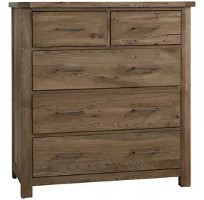 Dovetail Natural 5 Drawer Standing Dresser