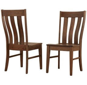 Dovetail Natural Slat Back Side Chair