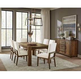 Dovetail Dining Natural Gathering Dining Room Set