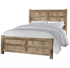 Dovetail Sun Bleached White Queen Panel Bed