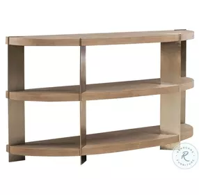 Harlow Sandstone And Satin Nickel Sofa Table