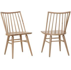 Dovetail Bleached White Side Chair