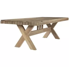 Dovetail Bleached White 73" Rectangular Dining Table