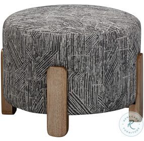 Jasper Salt And Pepper Accent Ottoman