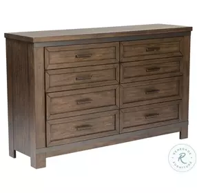 Briarwood Hills Rock Beaten Gray 8 Drawer Dresser
