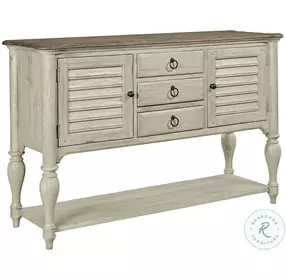 Weatherford Cornsilk And Brown Edisto Sideboard