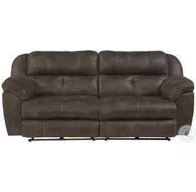 Ferrington Dusk Lay Flat Power Reclining 90" Sofa With Power Headrest And Lumbar