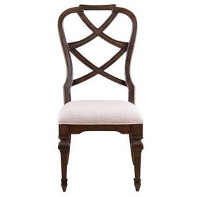 Provence Park Cream X Back Upholstered Side Chair Set of 2