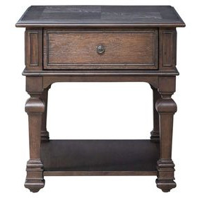 Provence Park Chateau Brown Rectangular End Table