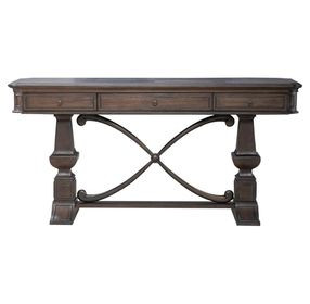 Provence Park Chateau Brown Rectangular Sofa Table