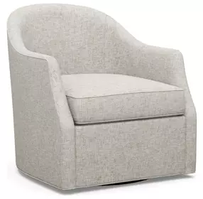 Escala Ariana Beige Upholstered Swivel Chair