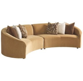 Alston La Costa Tan 2 Piece Modular Curved Sectional