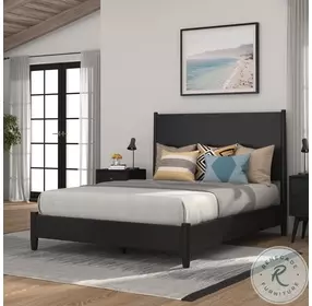 Flynn Black Platform Bedroom Set
