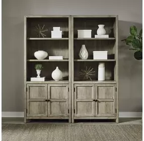 Proximity Place Barley Buff 2 Piece Bunching Bookcase Set