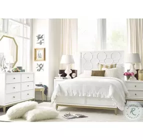 Chelsea White And Gold Youth Panel Bedroom Set by Rachael Ray