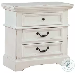 Stonebrook Distressed Antique White Nightstand