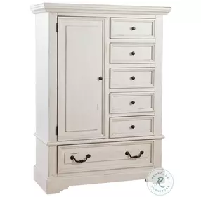 Stonebrook Distressed Antique White Gentlemans Chest
