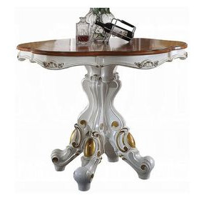 Picardy Antique Pearl and Cherry Oak 48" Round Counter Height Dining Table