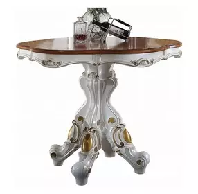 Picardy Antique Pearl and Cherry Oak 48" Round Counter Height Dining Table