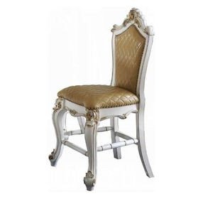 Picardy Butterscotch Upholstered Counter Height Chair with Nailhead Trim Set of 2