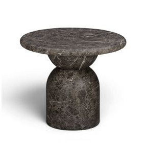 Cynthia Dark Emperador Outdoor Round Side Table