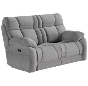 Wild Card Bahari Platinum 68" Reclining Loveseat with USB Charging
