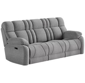 Wild Card Bahari Platinum 92" Reclining Sofa with USB Charging