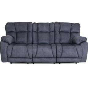 Wild Card Charcoal Power Reclining Sofa With Power Headrest