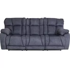 Wild Card Charcoal 92" Power Reclining Sofa With Power Headrest