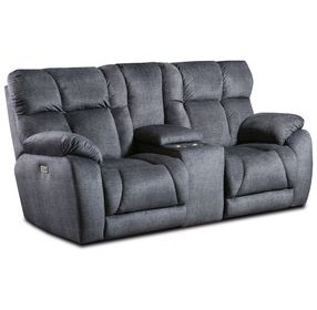 Wild Card Charcoal 82" Power Reclining Loveseat with Cup Holders and USB Charging