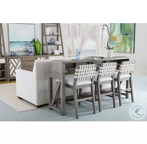 Staycation Driftwood Bar Table Set