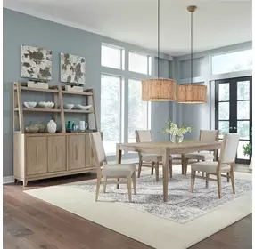 Brentwood Sandstone 92" Extendable Rectangular Dining Room Set