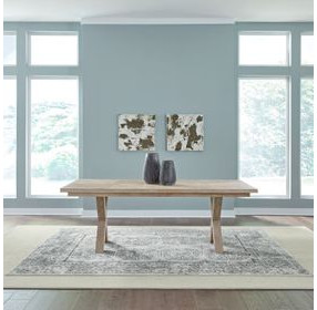 Brentwood Sandstone 102" Extendable Rectangular Dining Table