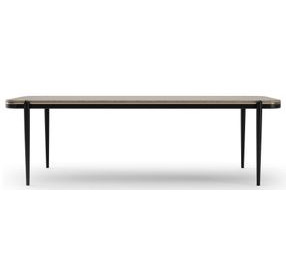 Madera Chocolate Koto Matte and Modern Walnut 95" Rectangular Dining Table