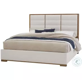 Ben And Erin Napier Natural And Oatmeal Upholstered King Low Profile Bed