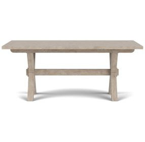 Bennett Frosted Gray 90" Extendable Rectangular Dining Table