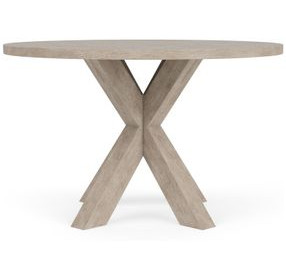 Bennett Frosted Gray 48" Round Dining Table