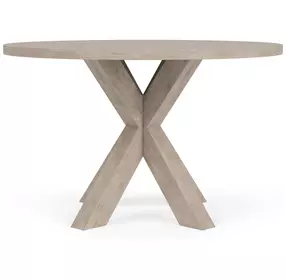 Bennett Frosted Gray 48" Round Dining Table