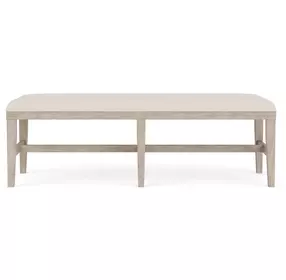 Bennett Cream Upholstered Dining Bench