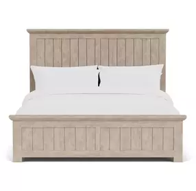 Bennett Frosted Gray Queen Panel Bed