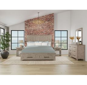Bennett Frosted Gray Storage Panel Bedroom Set
