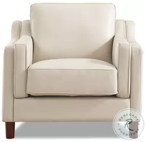 Isla Vanilla Top Grain Leather Chair