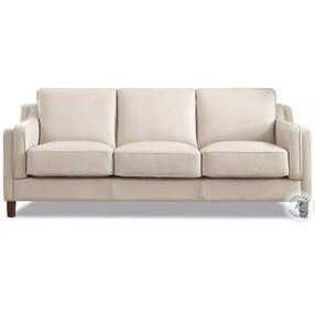 Isla Vanilla Leather 84" Sofa